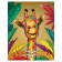 Pillow Roller "Multi -colored giraffe, decorative, size 16x45 cm