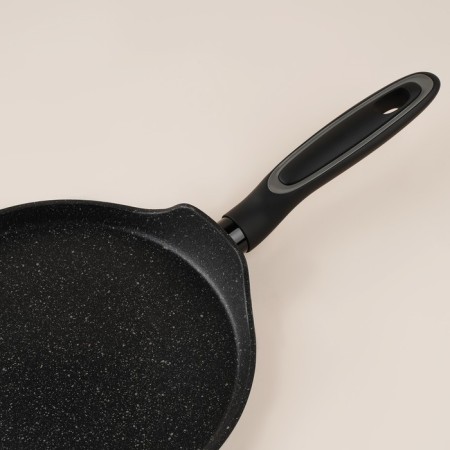 Pancake pan aluminum with anti -stick coating SL Home, D = 24 cm, h = 1.6 cm, induction, black color-5