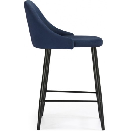 Harmar jama metal/velor, black/blue 46x53x90 cm-2