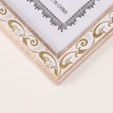 Photo frame Plastic A4 Format "Golden Bindment on White" 1.1x23.8x32.5 cm-1