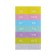 Elastic band A6, 12 departments, patterns, pink pastel