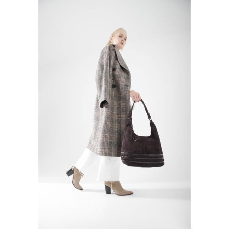 Love bag with lightning, brown color-3