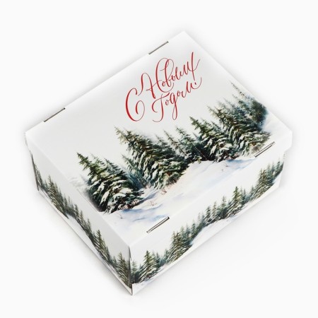The folding box "Winter Forest", 31.2 x 25.6 x 16.1 cm, New Year-1