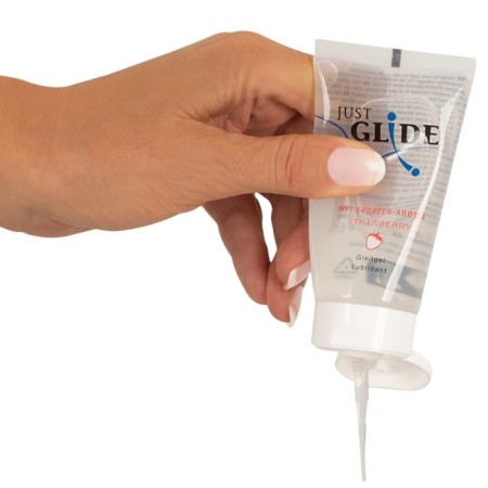 Water -based lubricant with the taste of strawberries Just Glide Strawberry, 50 ml-1