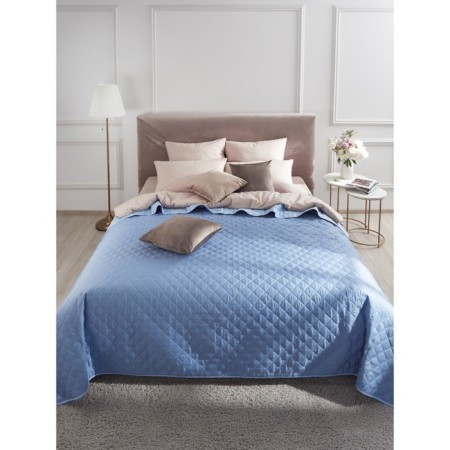 Blue bedspread, size 210x240 cm, blue color-1