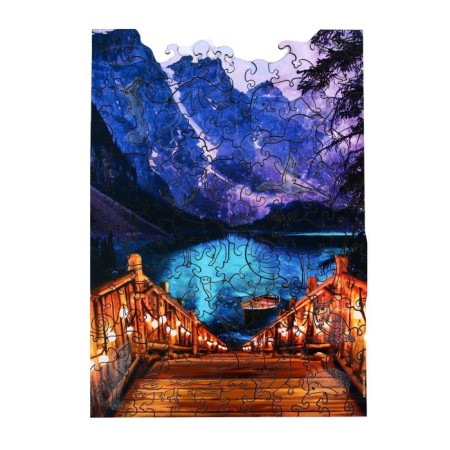 Puzzle "Evening landscape" Figure luminous details-4