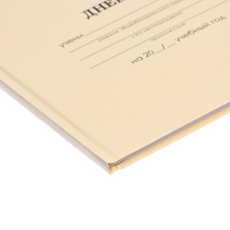 Universal diary for grades 1-11, "beige delicate monophonic", solid cover 7BC, glossy lamination, 40 sheets-3