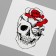 Black-red body tattoo "Outlaw" Set 11 pcs 6x6 cm