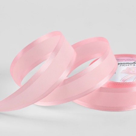 The tape is decorative, repression/satin, 25 mm, 9.1 ± 0.5 m, pink No. 04