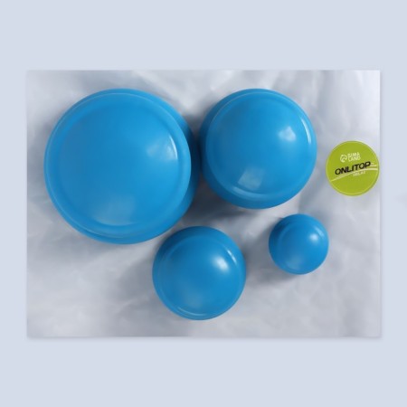 A set of vacuum cans for massage, rubber, d 10/8/6/4 cm, 4 pcs, color blue-8