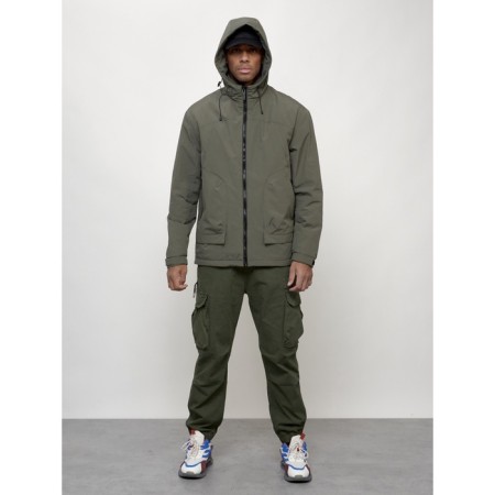 Male spring jacket, size 56, khaki color-5