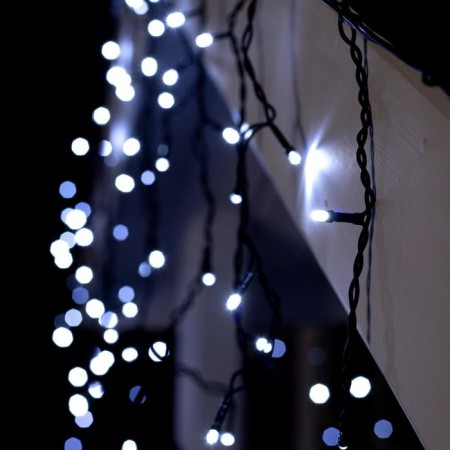 Garland "fringe" 4 × 0.6 m, IP44, dark thread, 180 LED, white glow, 8 modes, 220 V-2