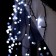Garland "fringe" 4 × 0.6 m, IP44, dark thread, 180 LED, white glow, 8 modes, 220 V