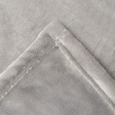 Plaid "Ethel" 130*175 cm gray, 100% PE, coral-flis, 300 g/and2-3