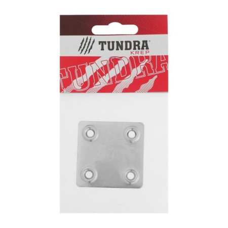 The plate fastener tundra Krep, 48x48x1.2 mm, zinc, in packaging 1 pc.-2