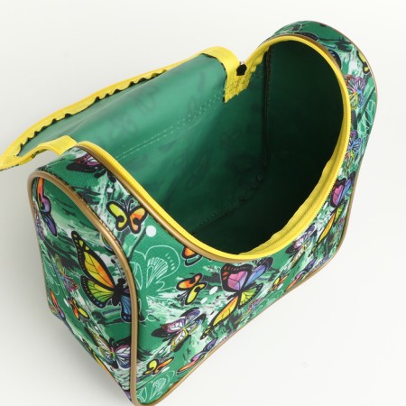 Cosmetic bag with lightning, mint color-3