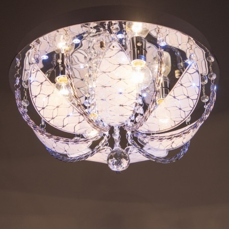 Chandelier 55576/400 CR chrome 4x40W E14 LED PDU 40x40x21cm-2