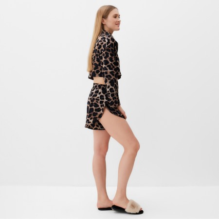 Kit (shirt, shorts) Women's Minaku: Home Collection color Leopard, river 46-5