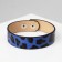 Bracelet Skin "Safari" Leopard, Black-blue color, 22 cm