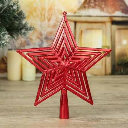 Tip "star" of the face, 20.5x22.5 cm, red