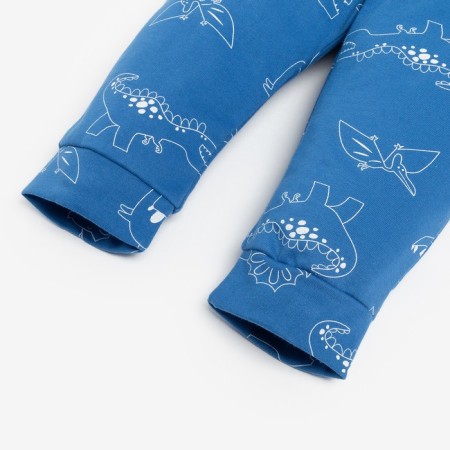 Set: jumper and pants crumb I "Dino", height 74-80 cm, gray/blue color-6
