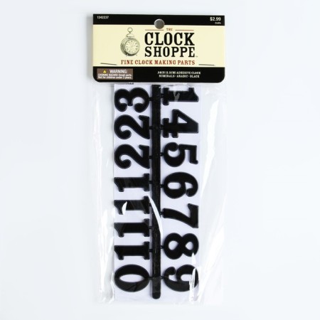 Figures for hours 15 pcs, h-2.5 cm, black-4