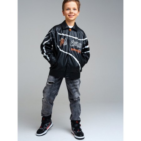Eco -leather jacket for a boy PlayTode, height 158 ​​cm-3