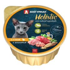 Влажный корм Holistic для кошек, утка/шпинат, ламистер, 100 г