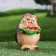 Garden figure "Hedgehog with berries" 16cm