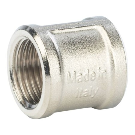 The coupling Stout SFT-0006-001212, 1/2 ", internal/internal thread, nickelled brass-2