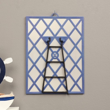 Interior mirror, acrylic, 18 x 24 cm, blue-1