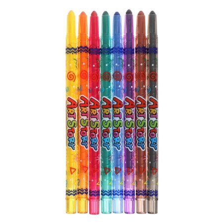 Loads wax 8 colors Crown ArtStory, twisting rod, PVC, euro suspension, mix-8