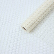 Babblez flowers mesh, white, 0.6 x 4.5 m