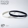 Silicone Bracelet "Demetrons" Heart, set 2 pcs., White-black color, 6 cm
