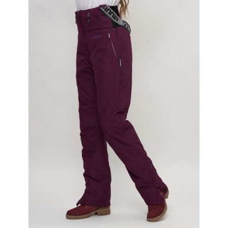 Ski-loving trousers, size 42, dark purple color-5