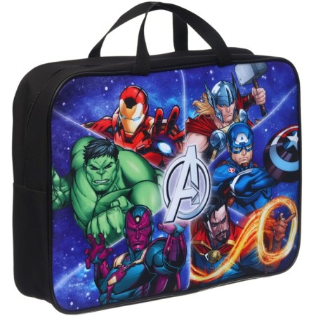 Folder with handles Textile A4, 350x270x100 mm, Avengers-5