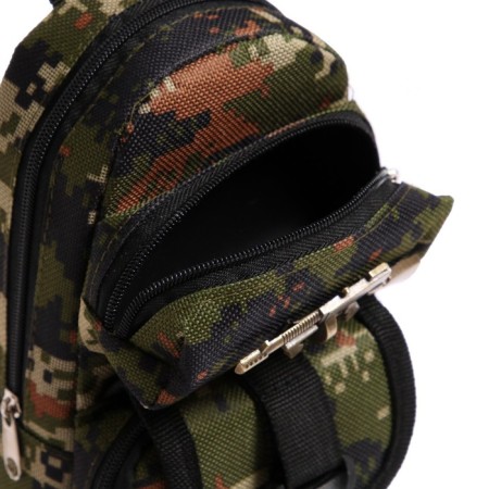 School "Militarian backpack", on a zipper, 2 departments, mix-5