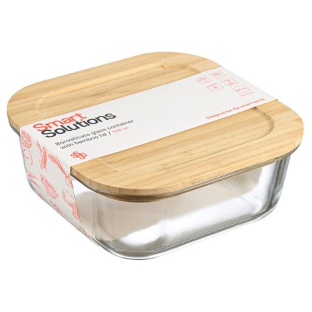 Smart Solutions baking and storage container, with bamboo cover, 1100 ml-6