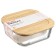 Smart Solutions baking and storage container, with bamboo cover, 1100 ml