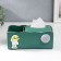 Stand+napkin Polystone "Cosmonaut" dark green 9.5x12x24 cm