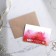 Invitation in the craft envelope for the wedding "Bordeaux with gold", 10 x 15 cm