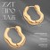 Earrings Metal "Bohemia" Bulletin bend, color gold