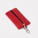 Key of zipper, length 13 cm, ring, carbine, red color