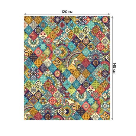 The tablecloth “Locus of the ornament”, rectangular, Saten, size 120x145 cm-1