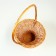 Wicker basket, willow, 29 x 29 x 19 x 45 cm, brown