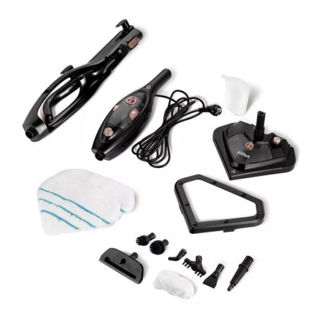 Steam mop KitFort KT-1058, 1300 W, 300 ml, cord 4.7 m, black-beige-9