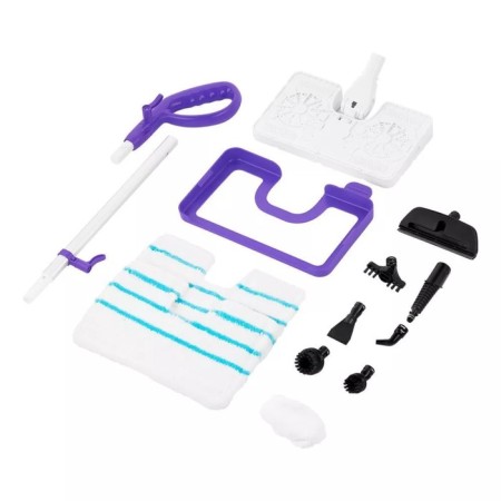 Steam mop KitFort KT-1050, 1500 W, 350 ml, cord 4.9 m, white-violet-6