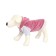 Sweatshirt with OSSO hood for dogs, velor, size 32 (DS 32, OG 39-41 cm), pink