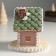Polystone souvenir "Gingerbread house gray with a green roof" 12.5x12.5x11.5 cm