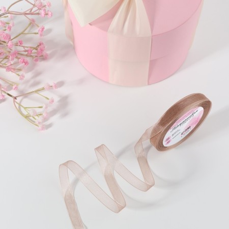 Kapron tape, 10 mm, 20 ± 1 m, beige color No. 160-1